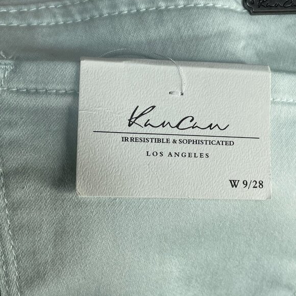 Kancan Jeans Women Size 28 Mint Green Low Rise Skinny Tapered Zip Ankle 30x27 - Picture 14 of 14